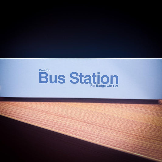 Preston Bus Station Pin badge gift set