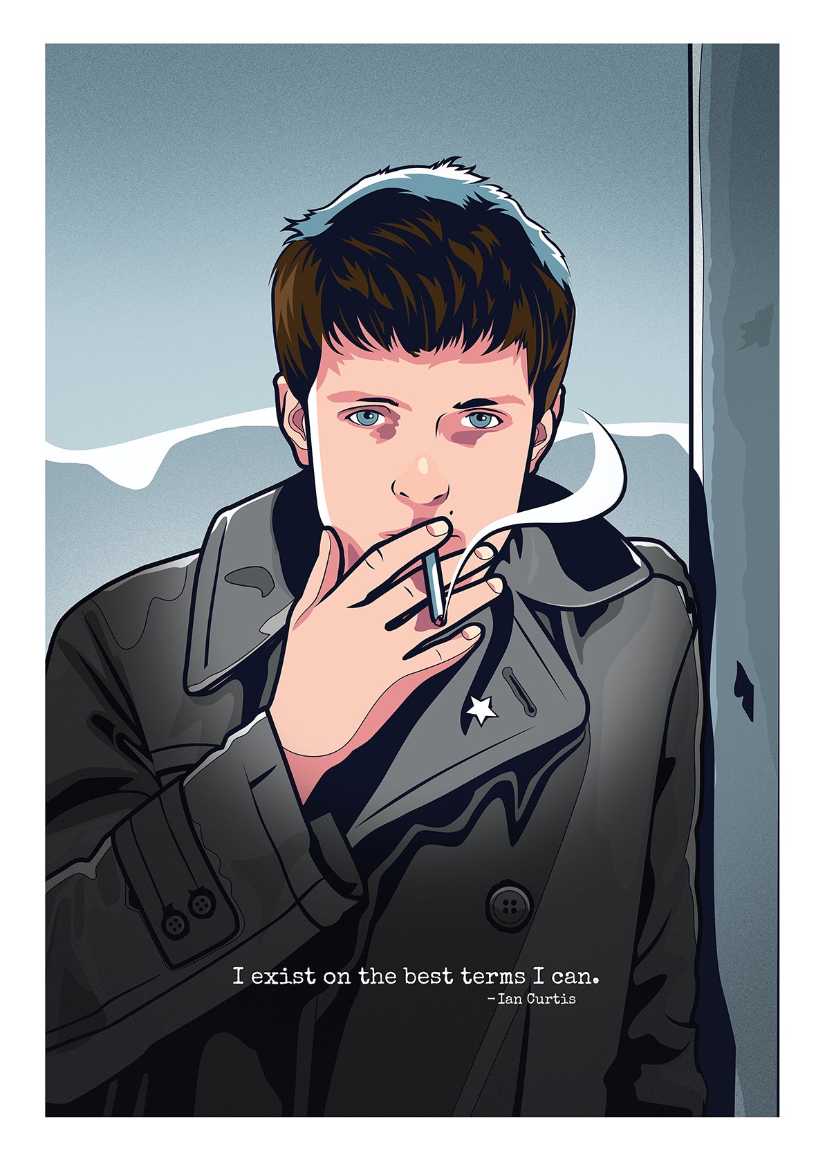Ian Curtis – Joy Division Art Print