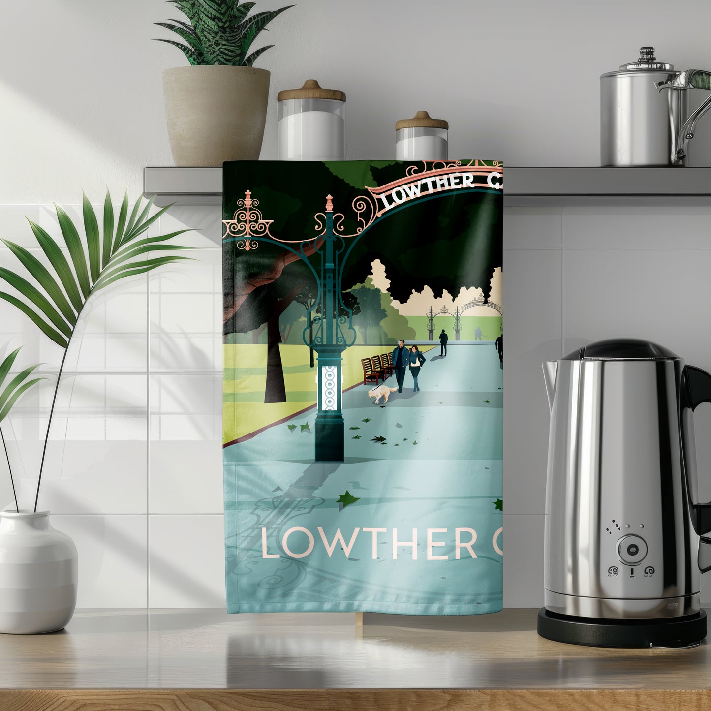 Lowther Gardens, Lytham, Lancashire, Tea Towel