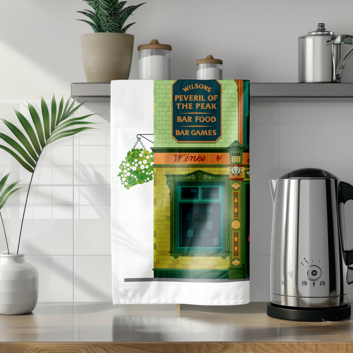 Peveril of the Peak, Manchester Tea Towel