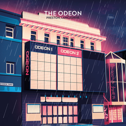 The Odeon Preston, Preston, Lancashire, Wooden Backed Coaster