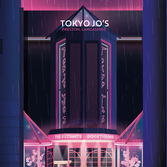 Tokyo Jo's, Preston, Lancashire, Wooden Backed Coaster