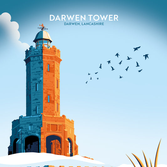 Darwen Tower, Darwen, Lancashire Greetings card