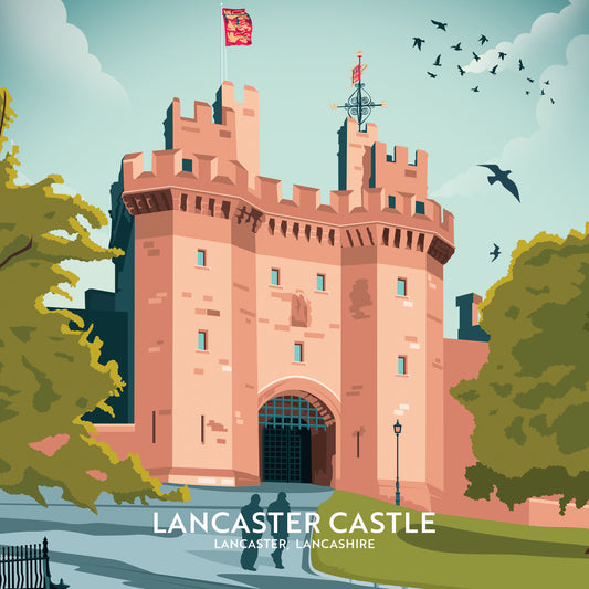 Lancaster Castle, Lancaster, Greetings card