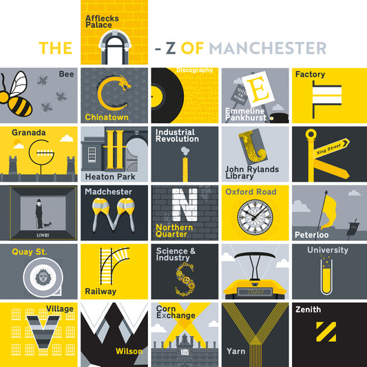 The A-Z of Manchester, Manchester, Greetings card