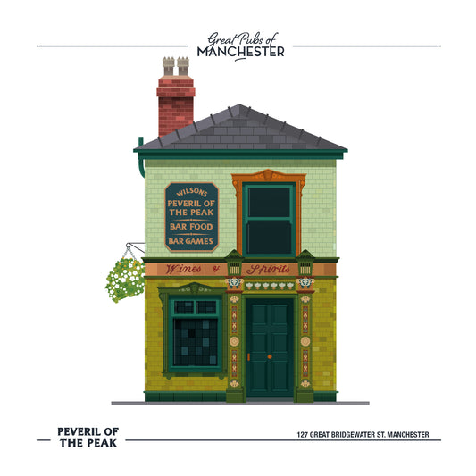 Peveril of the Peak, Manchester, Greetings card