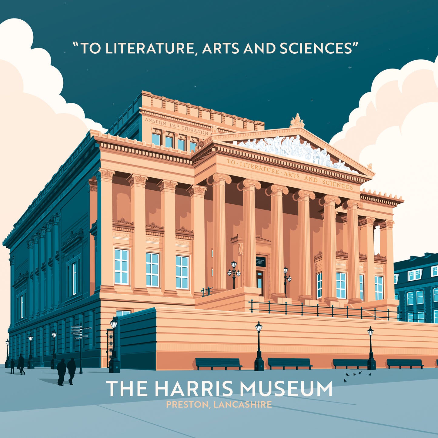 The Harris Museum, Preston, Lancashire Greetings card