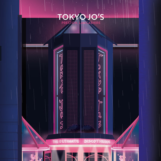 Tokyo Jo's, Preston, Lancashire Greetings card