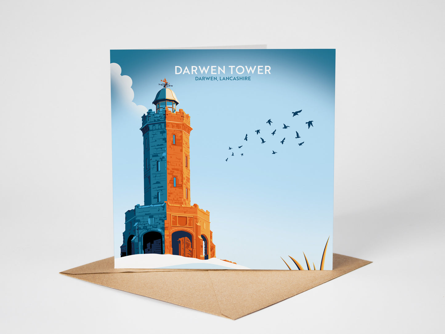 Darwen Tower, Darwen, Lancashire Greetings card