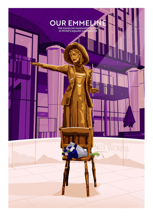 Our Emmeline – Emmeline Pankhurst Statue, Manchester Art Print