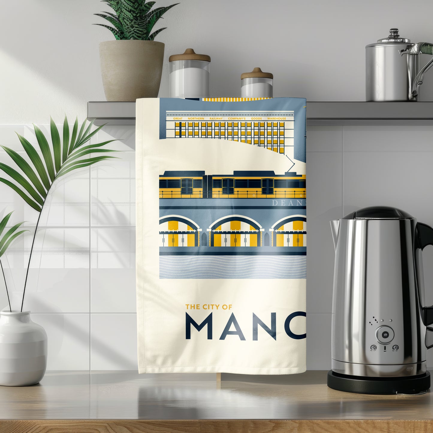 The City of Manchester – Illustrated Tea Towel