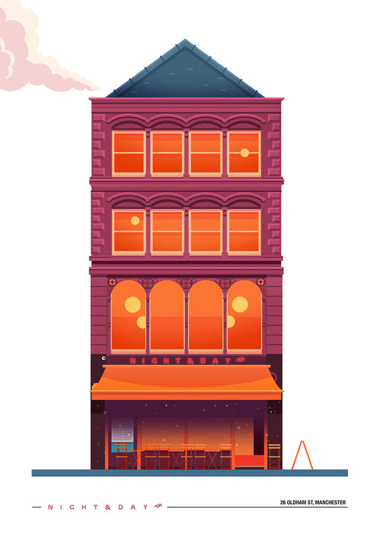 Night & Day – Manchester Art Print