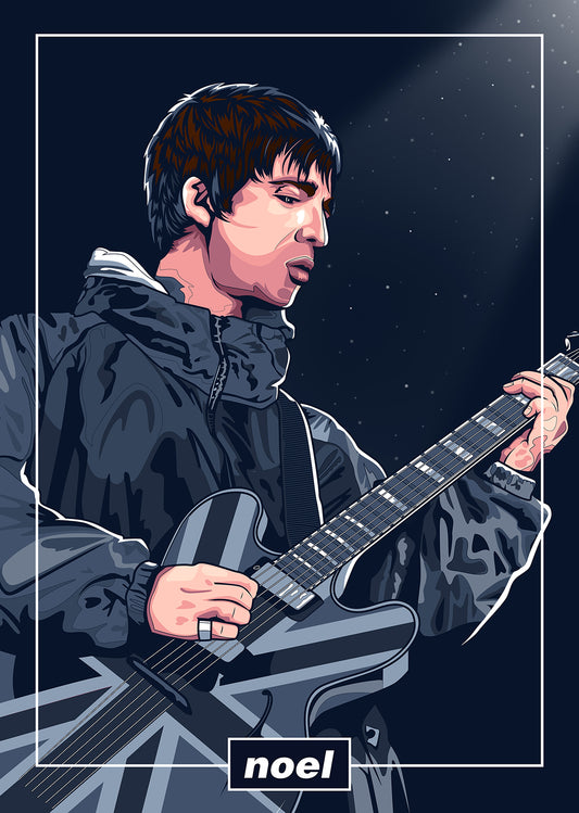 Noel Gallagher – Oasis Art Print