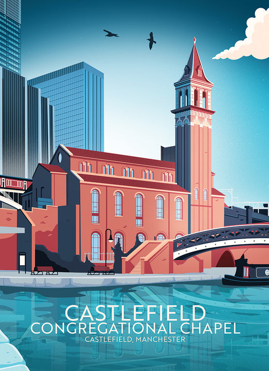The Old Chapel, Castlefield, Manchester Tea Towel