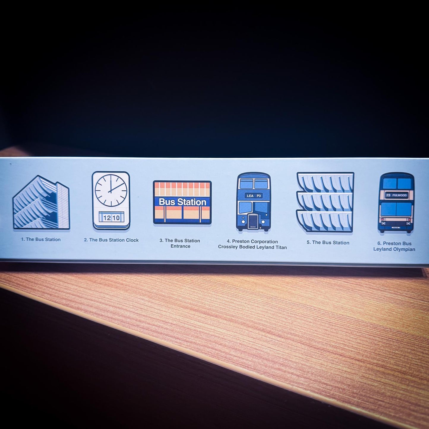 Preston Bus Station Pin badge gift set