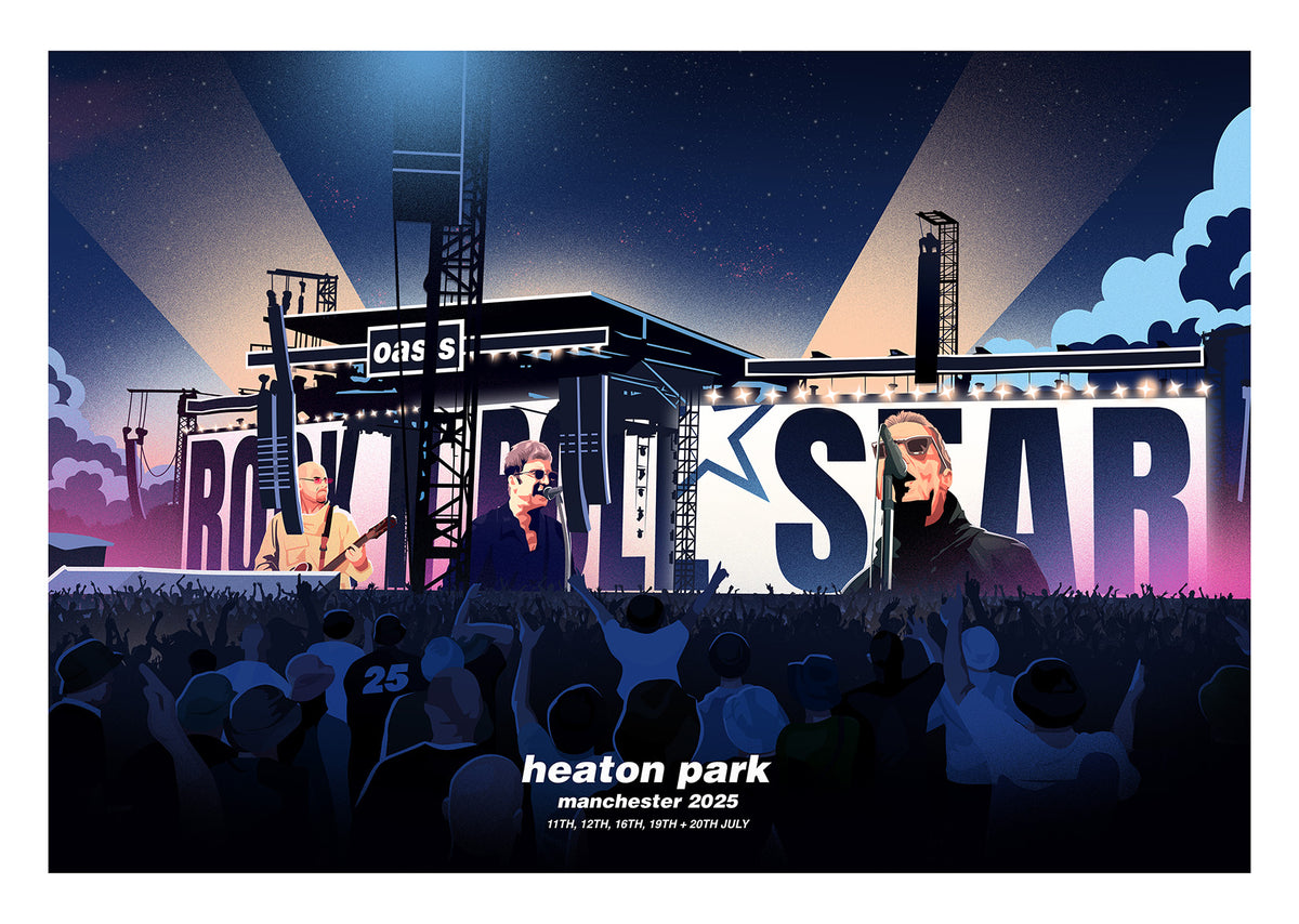 Oasis at Heaton Park 2025 – Manchester Art Print