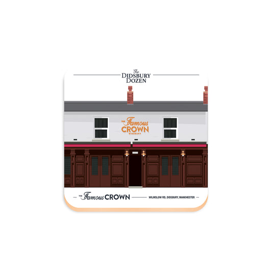 The Famous Crown, Didsbury, Manchester coaster