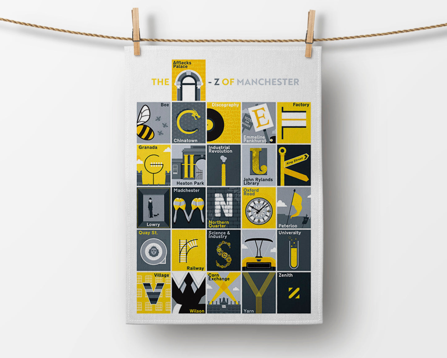 The A-Z of Manchester, Manchester Tea Towel