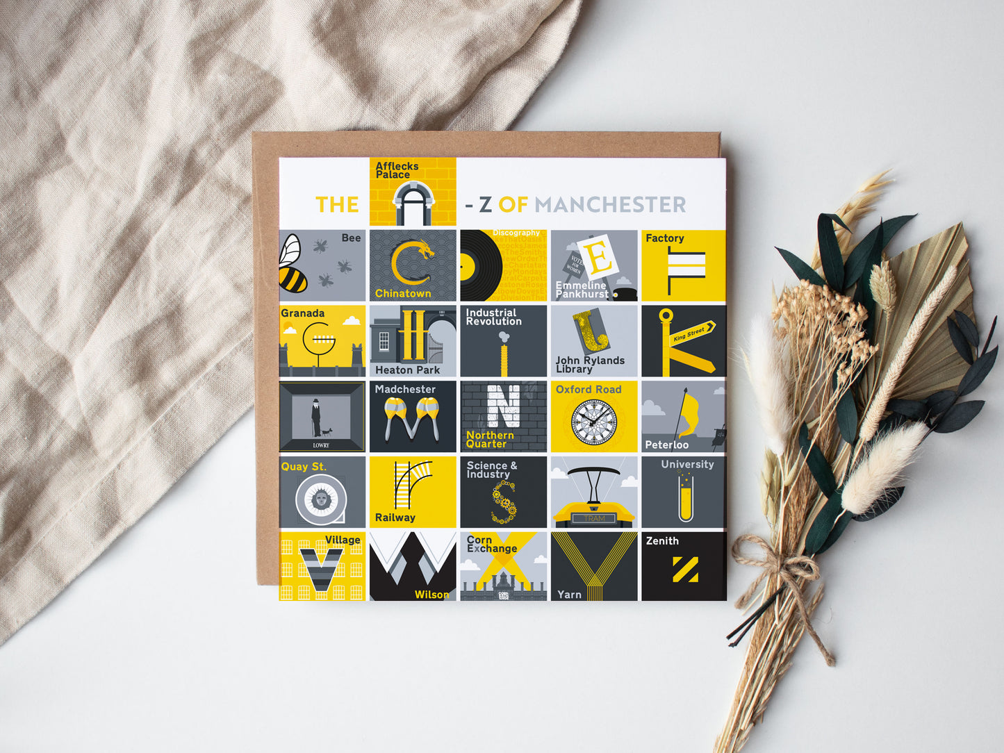 The A-Z of Manchester, Manchester, Greetings card