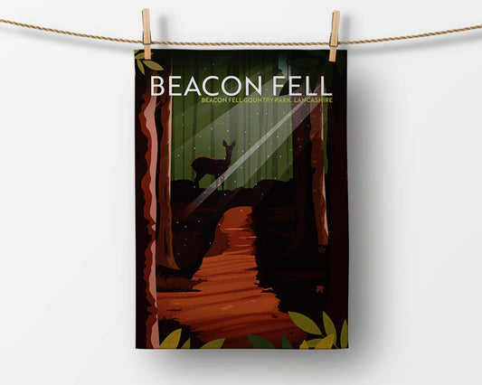 Beacon Fell, Beacon Fell Country Park, Goosnargh, Lancashire, Tea Towel