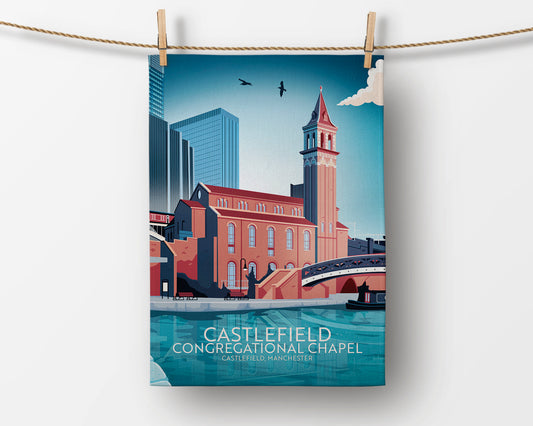 The Old Chapel, Castlefield, Manchester Tea Towel