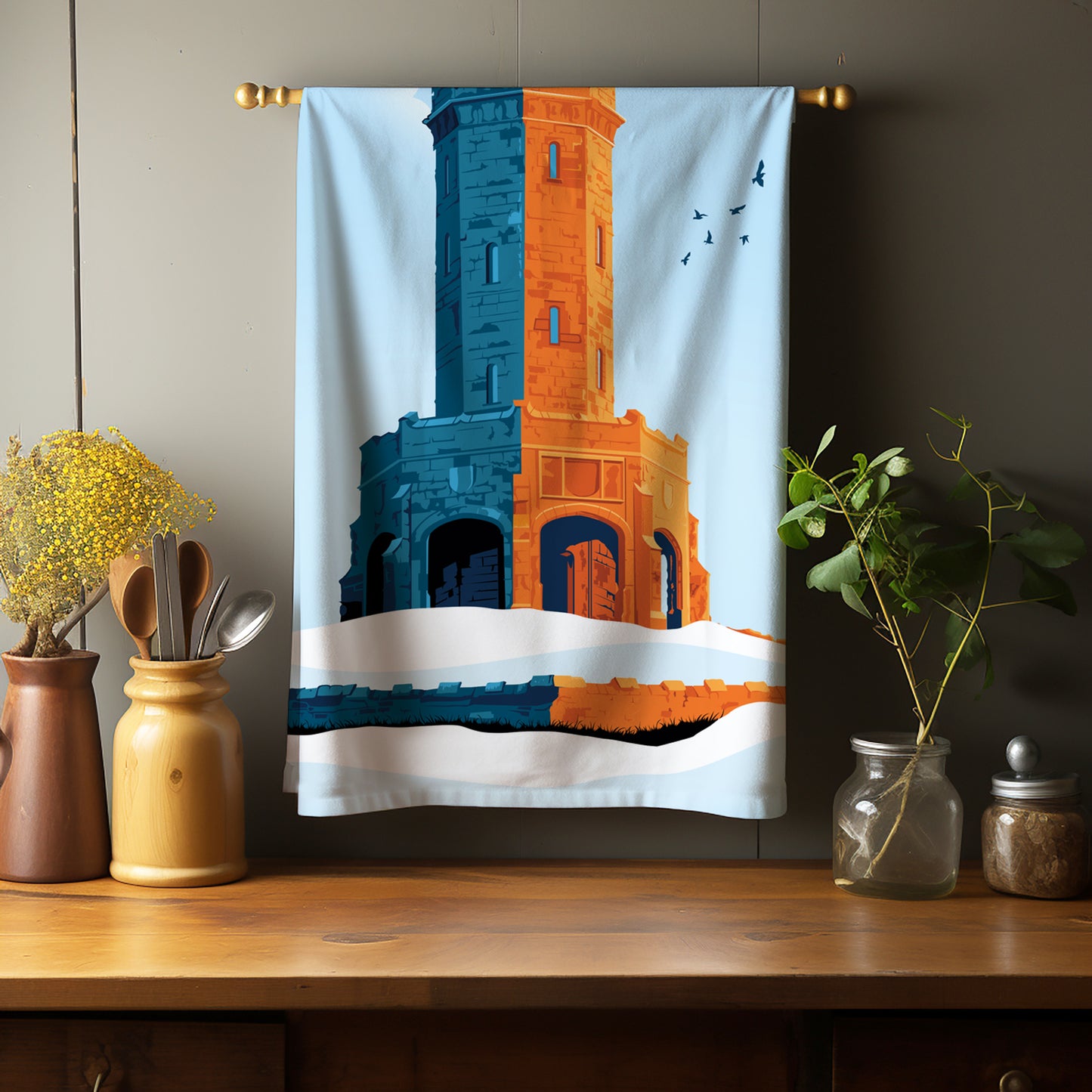 Darwen Tower, Darwen Lancashire, Tea Towel