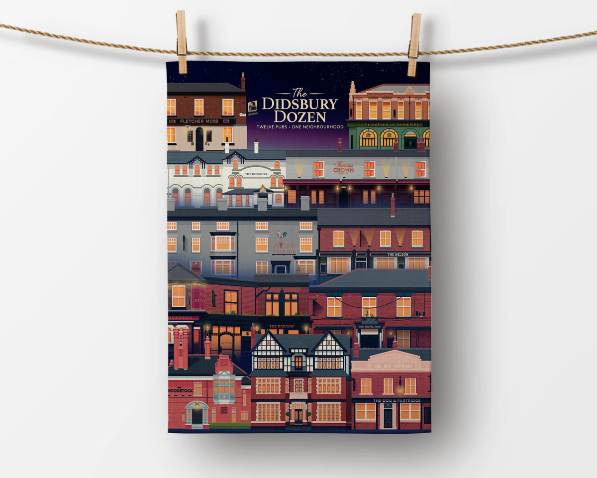 The Didsbury Dozen Tea Towel