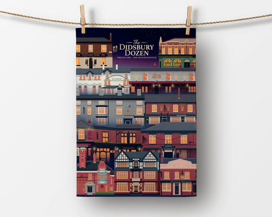 The Didsbury Dozen Tea Towel