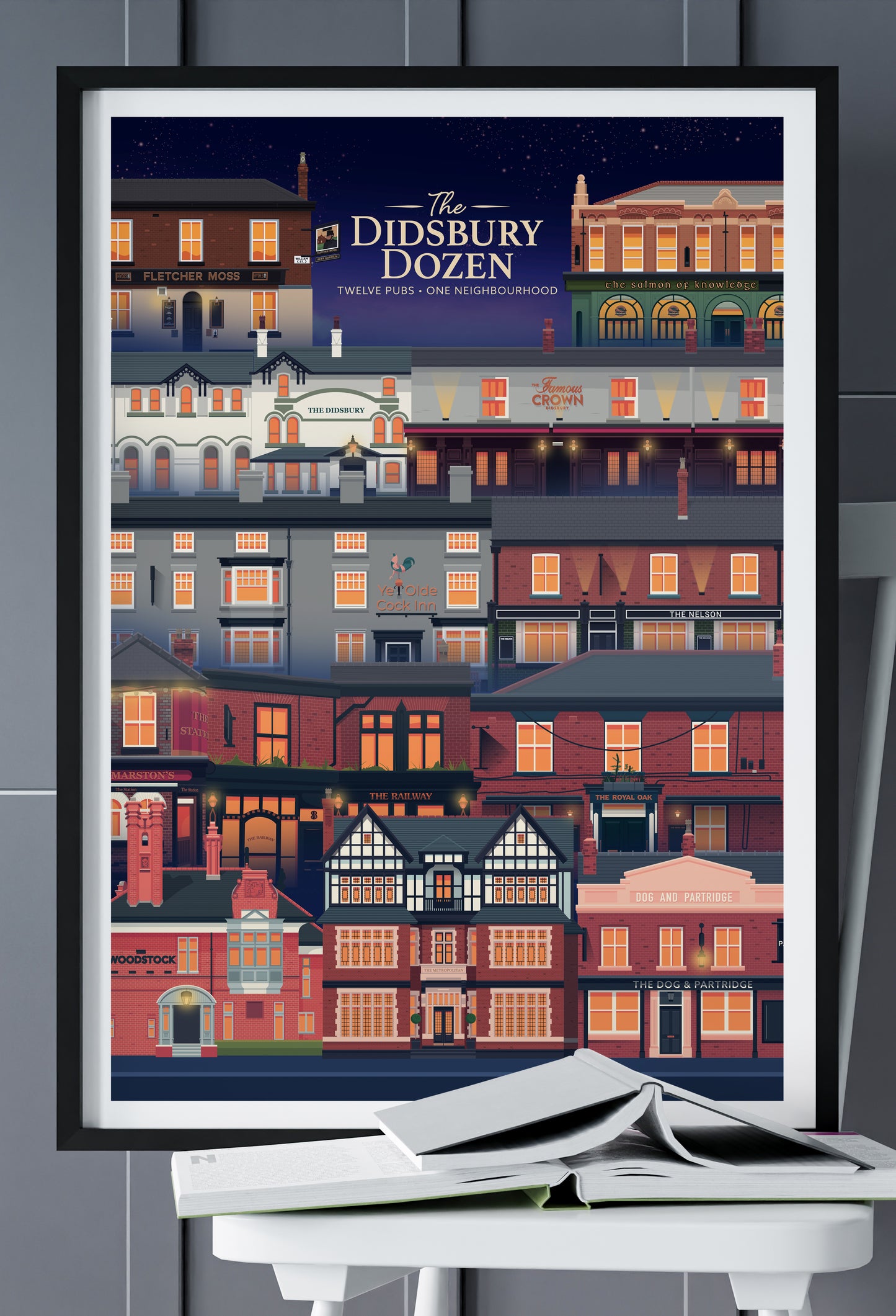 The Didsbury Dozen (12 pub print)