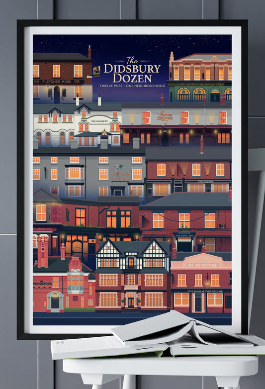 The Didsbury Dozen (12 pub print)