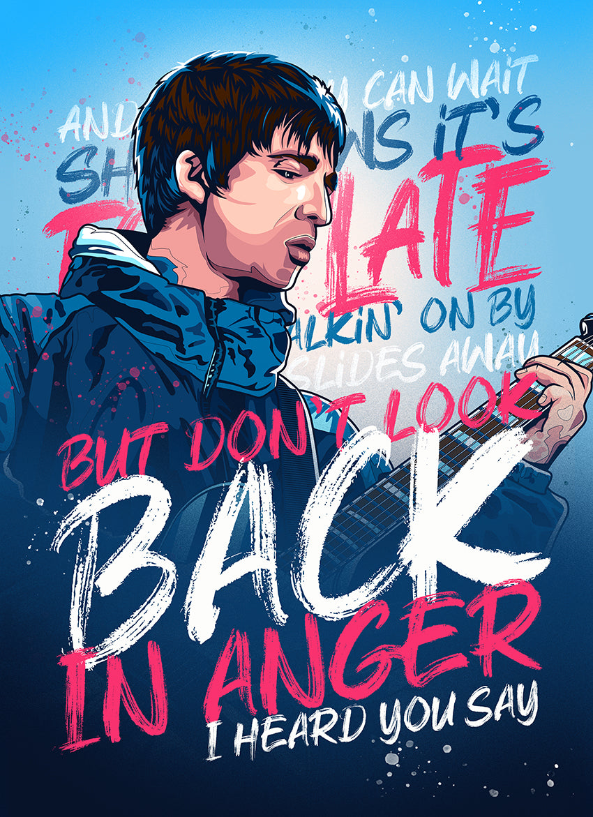Don't look back in Anger, Oasis Tea Towel