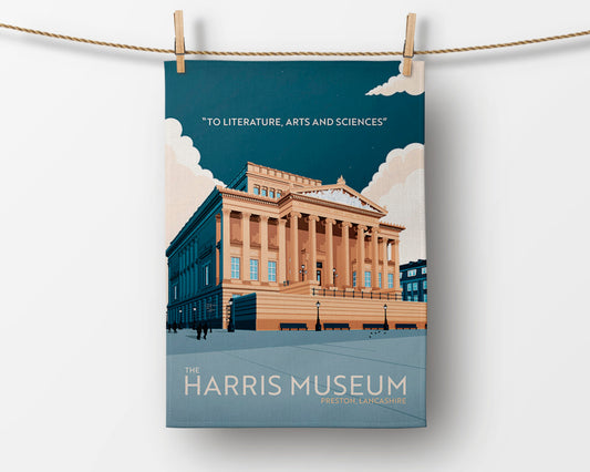 The Harris Museum, Preston, Lancashire Tea Towel