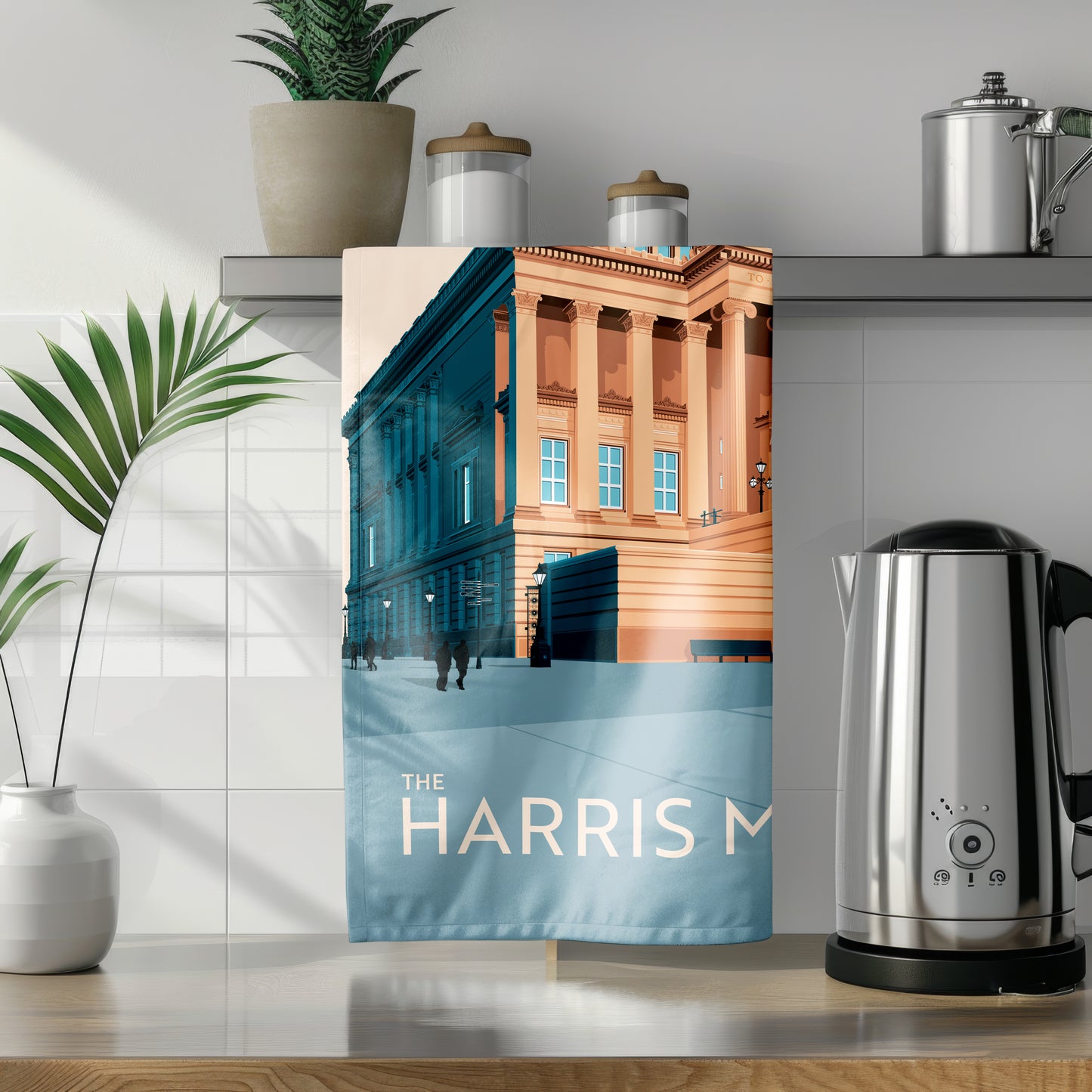 The Harris Museum, Preston, Lancashire Tea Towel