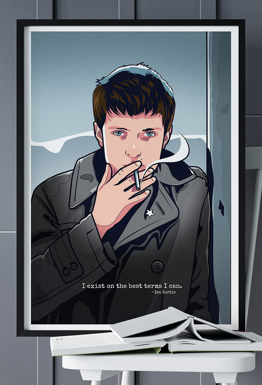 Ian Curtis – Joy Division Art Print