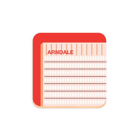 Iconic Arndale Centre, Manchester, Wooden Backed Coaster