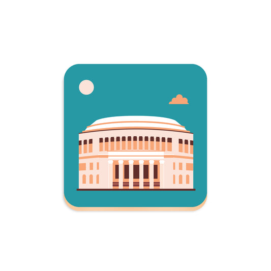 Iconic Manchester Central Library, Manchester, Wooden Backed Coaster
