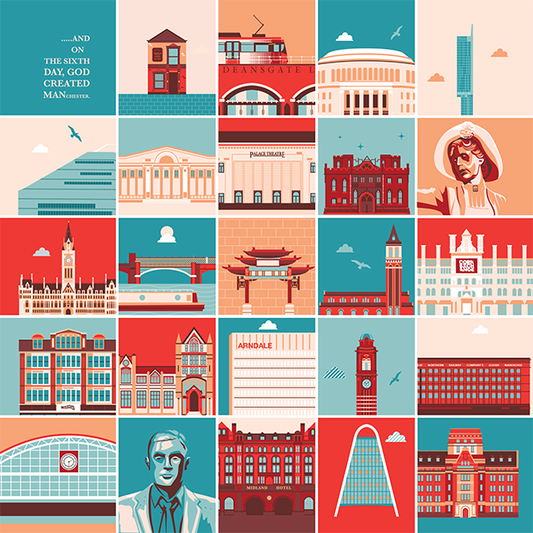 On the Sixth Day..., Manchester, Greetings card