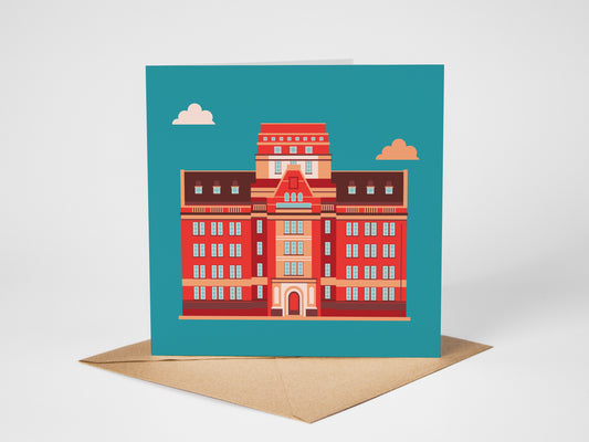 Iconic Manchester University, Sackville St.Manchester, Greetings card