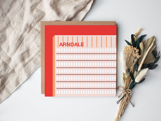 Iconic Arndale Centre,  Manchester, Greetings card