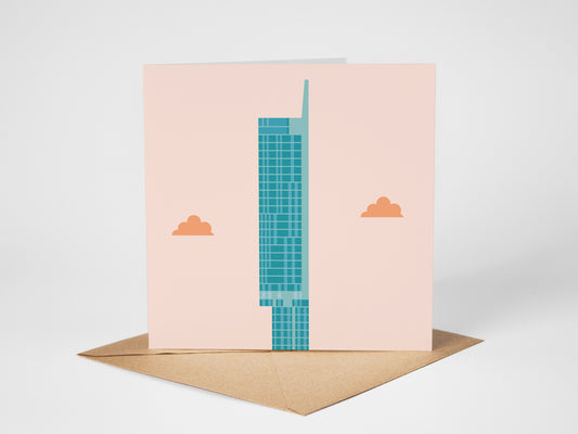 Iconic Beetham Tower,  Manchester, Greetings card