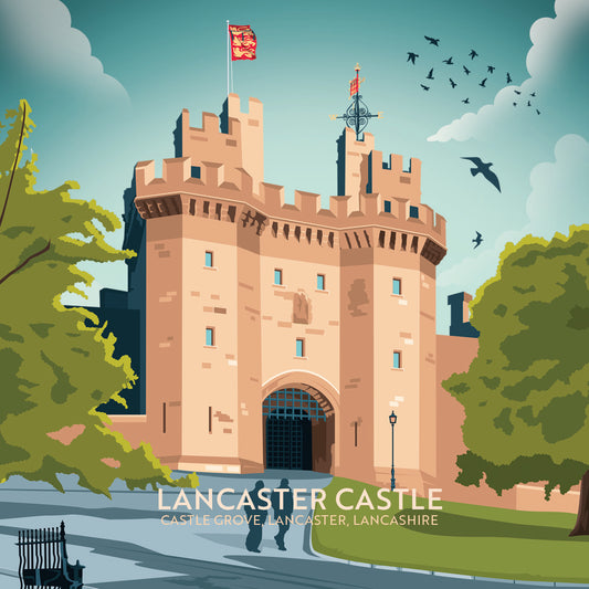 Lancaster Castle, Lancaster, Wooden Backed Coaster
