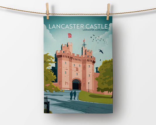 Lancaster Castle, Lancaster, Lancashire, Tea Towel