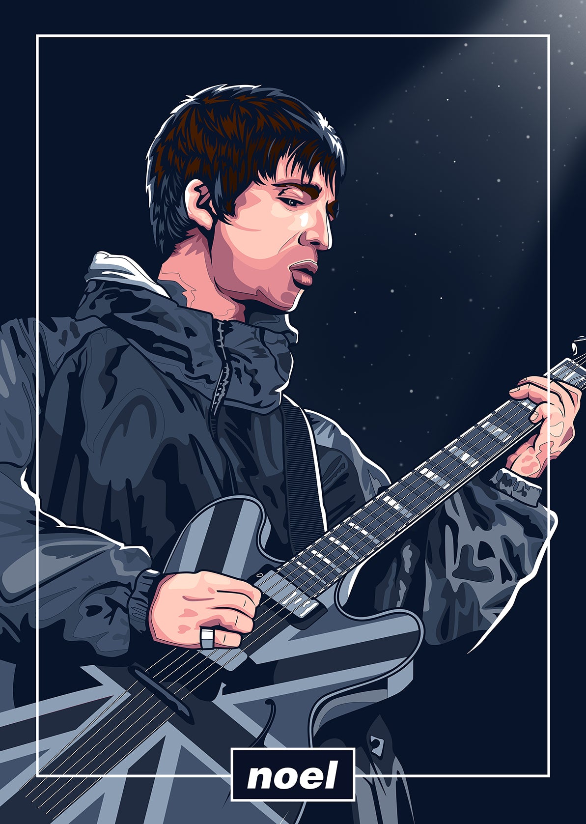 Noel Gallagher – Oasis Art Print