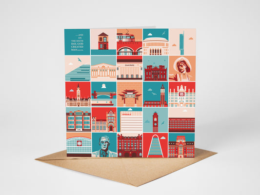 On the Sixth Day..., Manchester, Greetings card