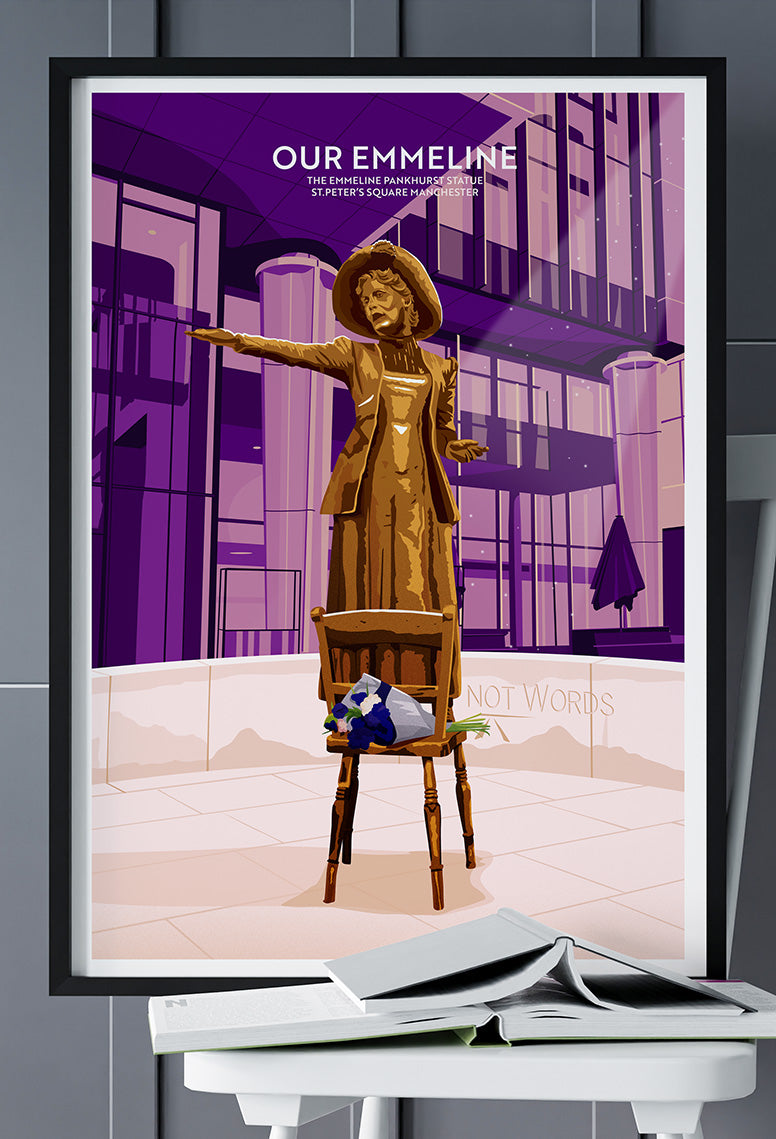 Our Emmeline – Emmeline Pankhurst Statue, Manchester Art Print