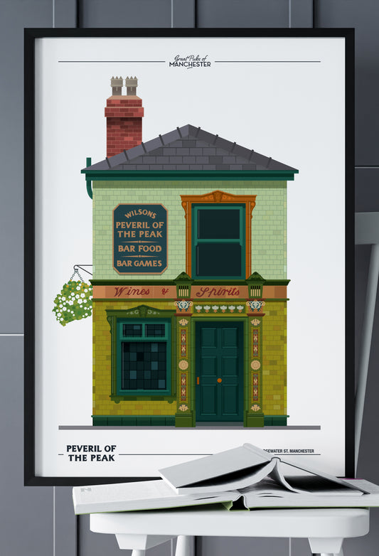 Peveril of the Peak – Manchester Art Print