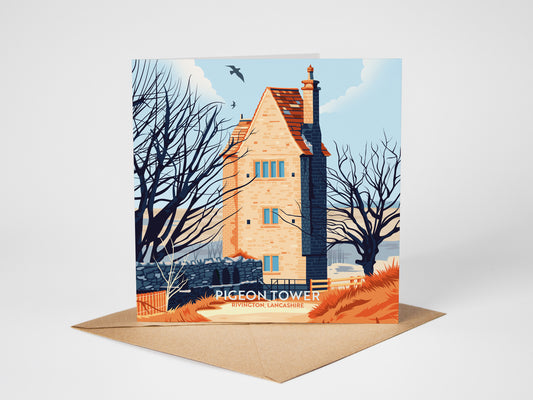 Pigeon Tower, Rivington, Lancashire Greetings card