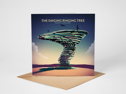 The Singing Ringing Tree, Burnley, Lancashire Greetings card