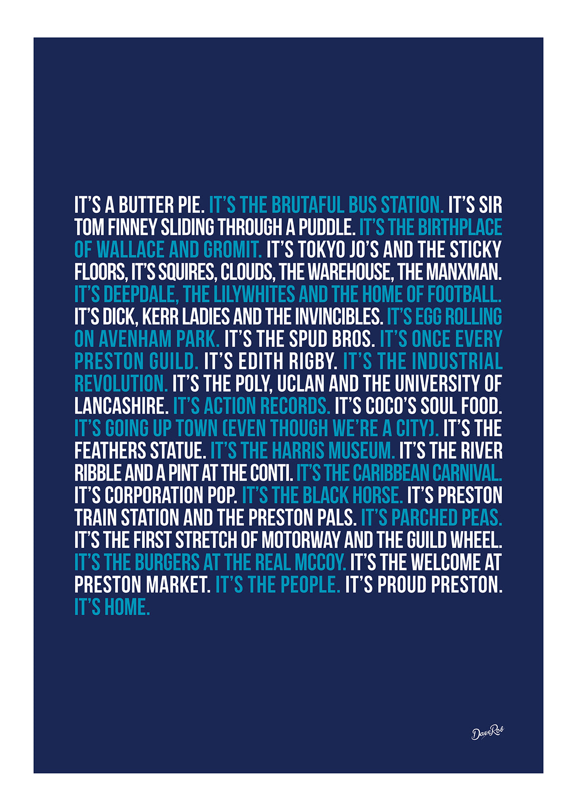 It's Preston Art Print