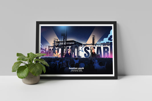 Oasis at Heaton Park 2025 – Manchester Art Print